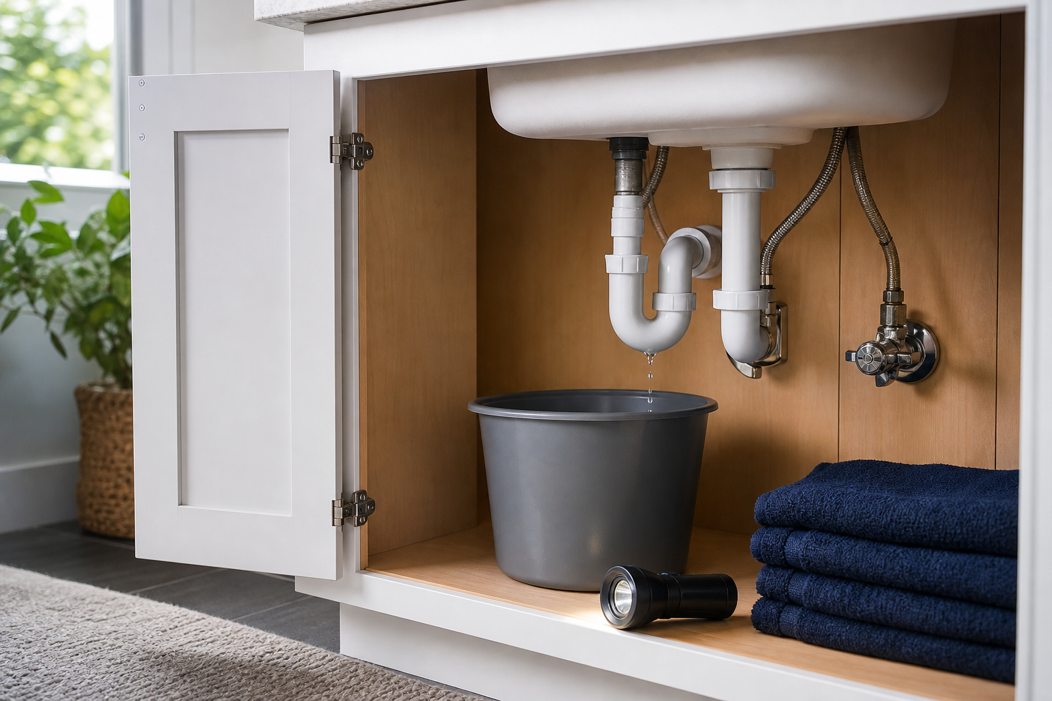Plumbing scene for What Counts as a Plumbing Emergency? Homeowner Triage Guide