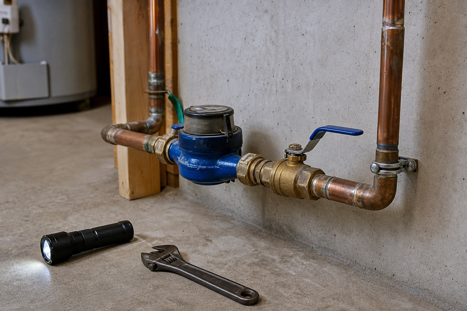 Plumbing scene for How to Find and Shut Off Your Main Water Supply Safely